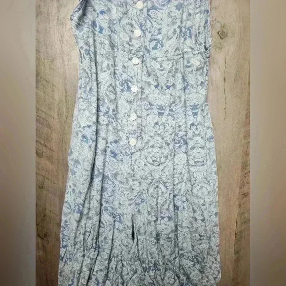 Free People Sugar Sands Wide Leg Jumpsuit BOHO Blue White Size XS Women's - Picture 3 of 15